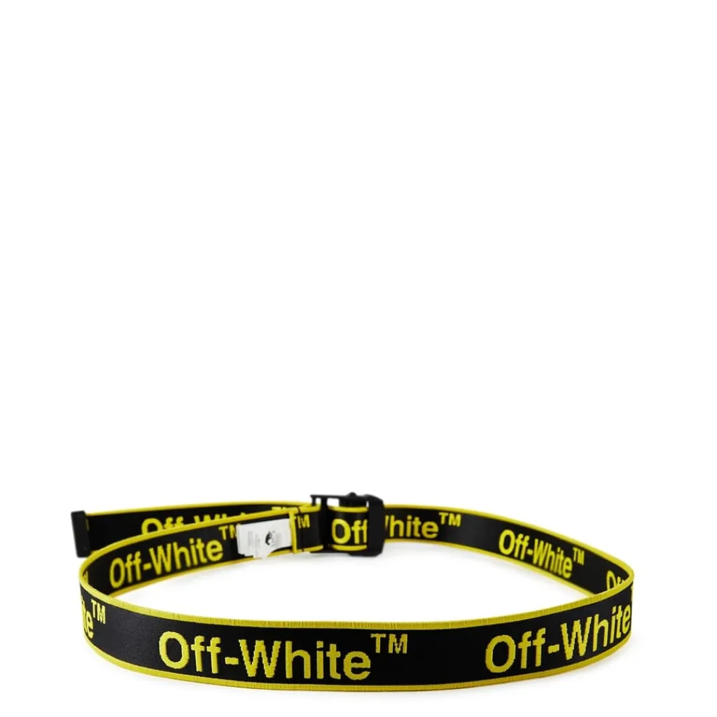 Belts*Off White Graphic Industrial Belt in Black