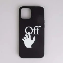 Assorted*Off White Hand Off iPhone 12 Pro Max Case in Black-White
