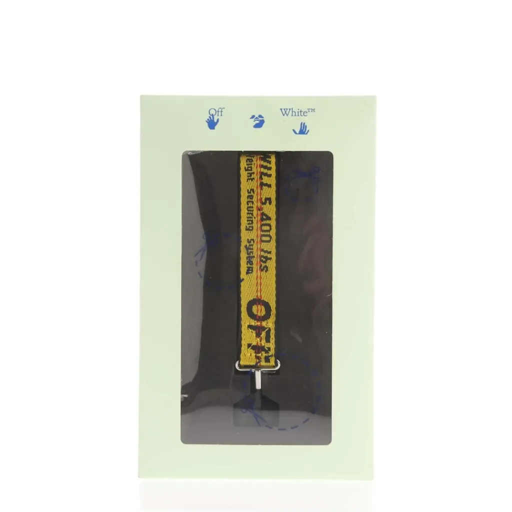 Assorted*Off White Ind Belt Airpods Strap in yellow black