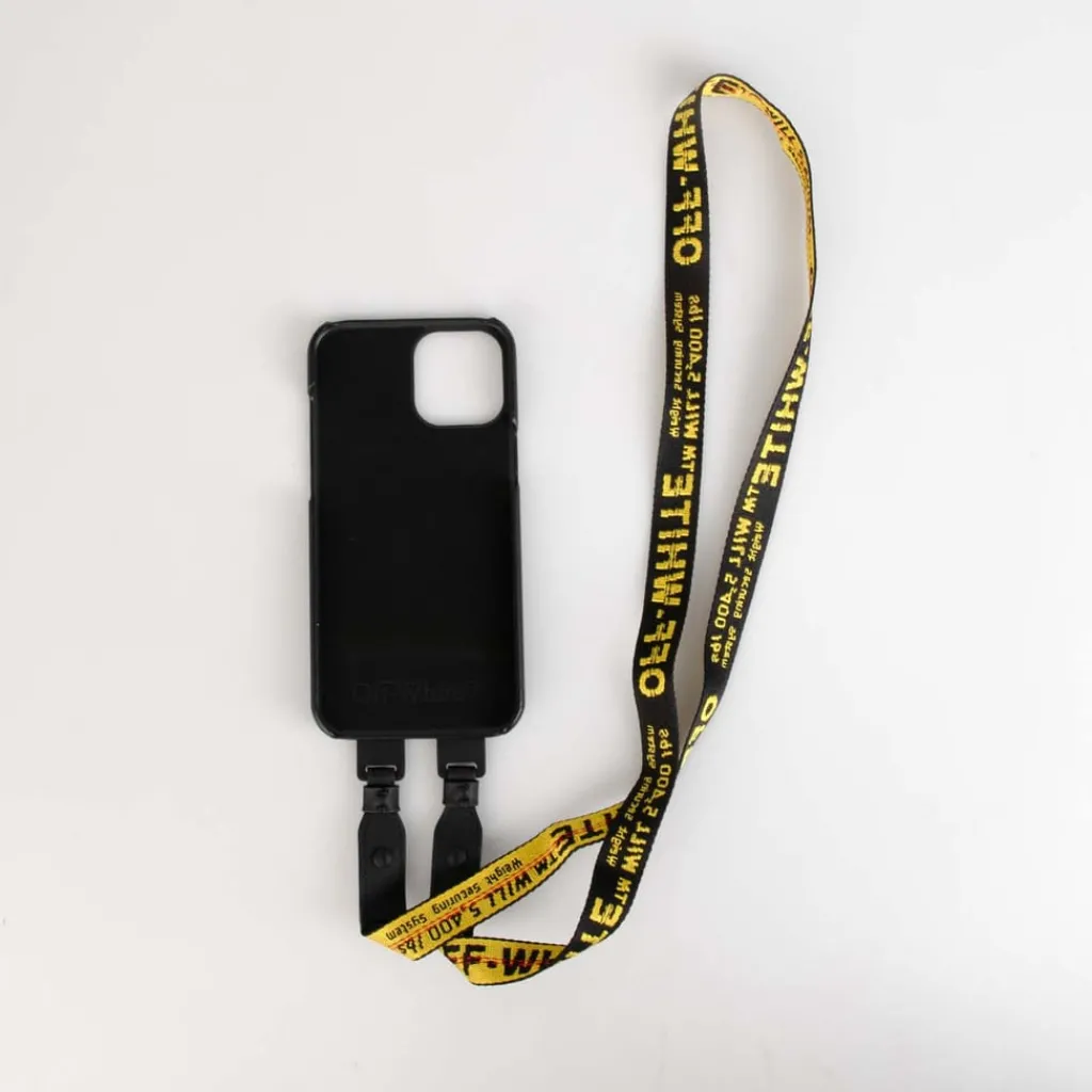 Assorted*Off White Ind Belt iPhone 12 Pro Max Case in yellow black