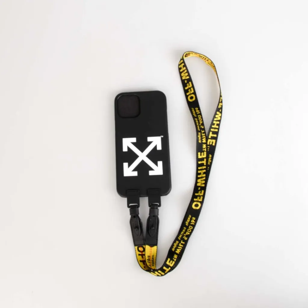 Assorted*Off White Ind Belt iPhone 12 Pro Max Case in yellow black