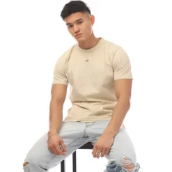 T-Shirts And Vests*Off White Mens Stamp Slim T- Shirt in Beige