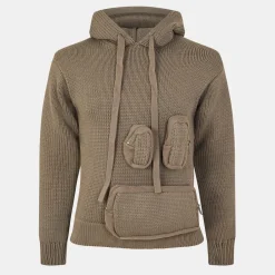 Hoodies*Off White Mltipkt Knt Hoodyi in Multi