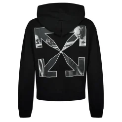 Hoodies*Off White Off Caravag Arw Hoody in Black