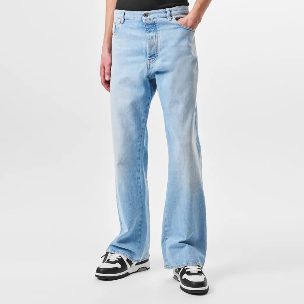 Jeans*Off White Off Diag Relax Jean Sn52 in Blue