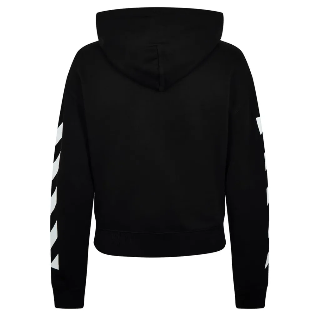 Hoodies*Off White Off Helvetc Os Hoody in Black