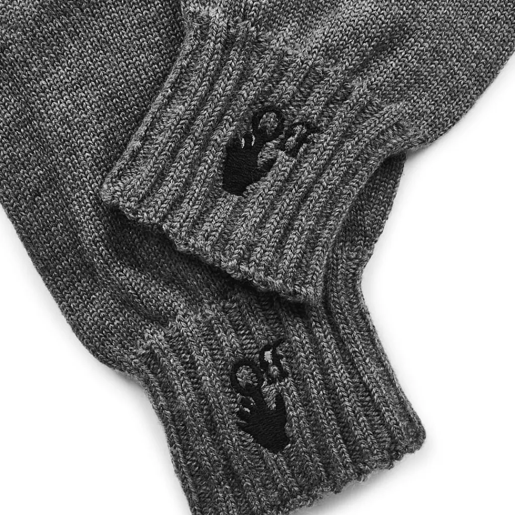 Gloves-Scarves-Umbrellas*Off White Off Hnd Off Glv in Grey