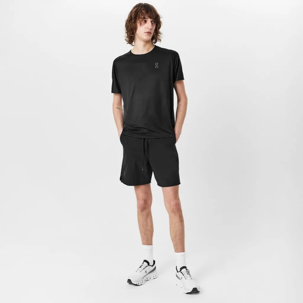 Fitness And Gym Shorts*On Hybrid Short Sn61 in Black