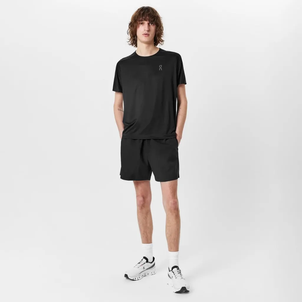 Fitness And Gymwear|Fitness And Gym Tops*On Regular Fit Crew Neck Short Sleeve T-Shirt in Black