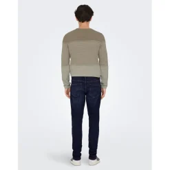 Jeans*Only and Sons Five Pocket Tapered Jean in Blue