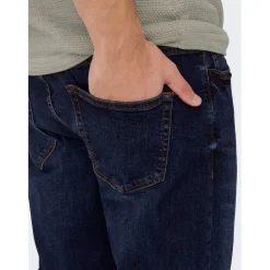 Jeans*Only and Sons Five Pocket Tapered Jean in Blue