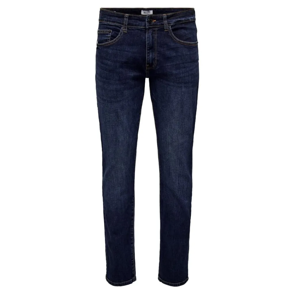 Jeans*Only and Sons Five Pocket Tapered Jean in Blue