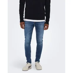 Jeans*Only and Sons Skinny Fit Jean in Blue