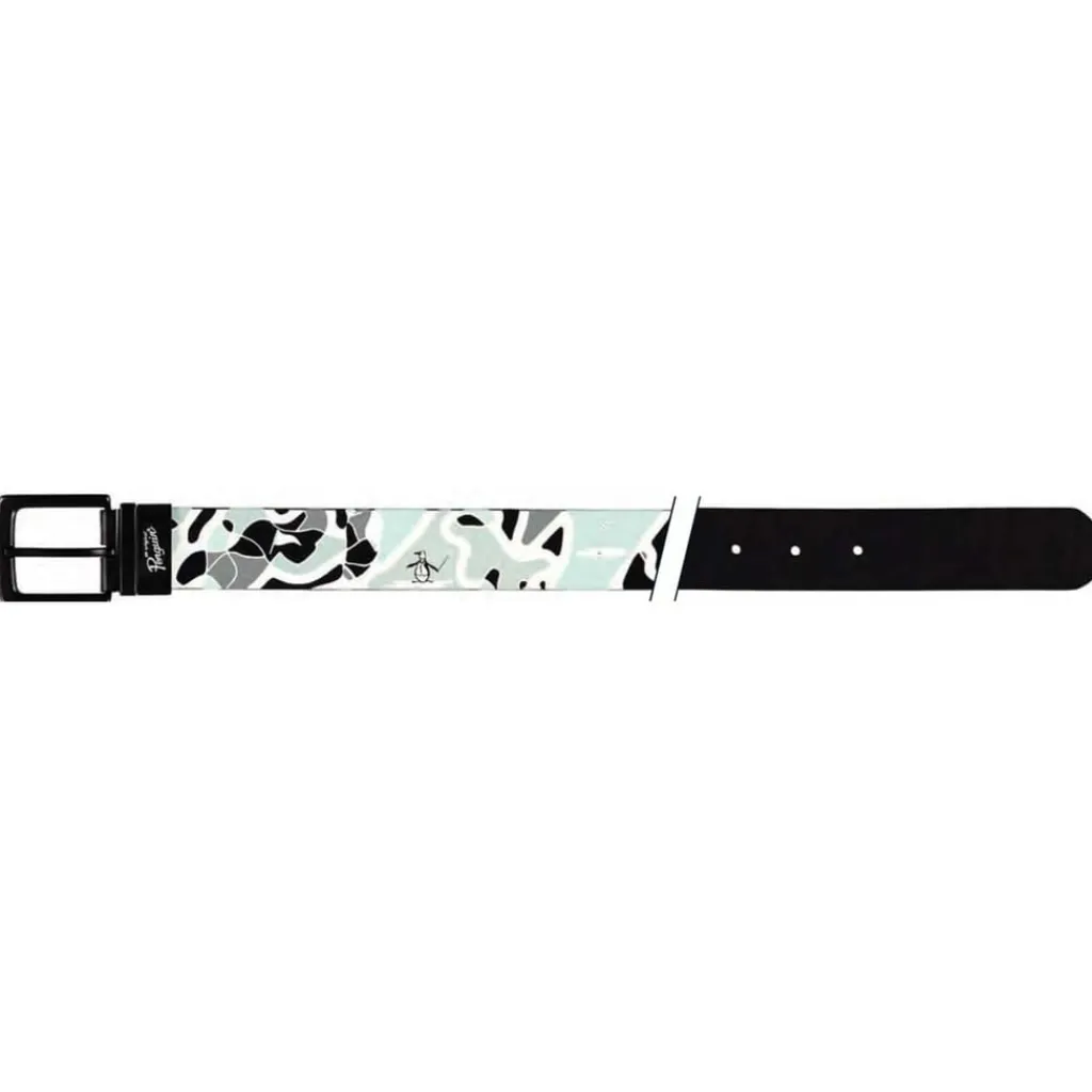 Belts*Original Penguin Camo Prt Rvr in Black