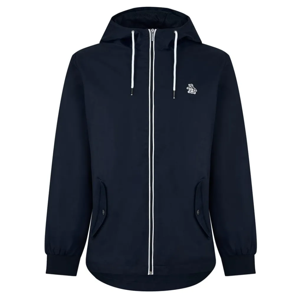 Coats And Jackets*Original Penguin Cropped Hooded Penguin Long Sleeve Top in Blue