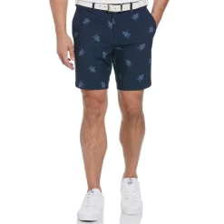 Fitness And Gym Shorts*Original Penguin Golf Floral Athletic Shorts in Blue