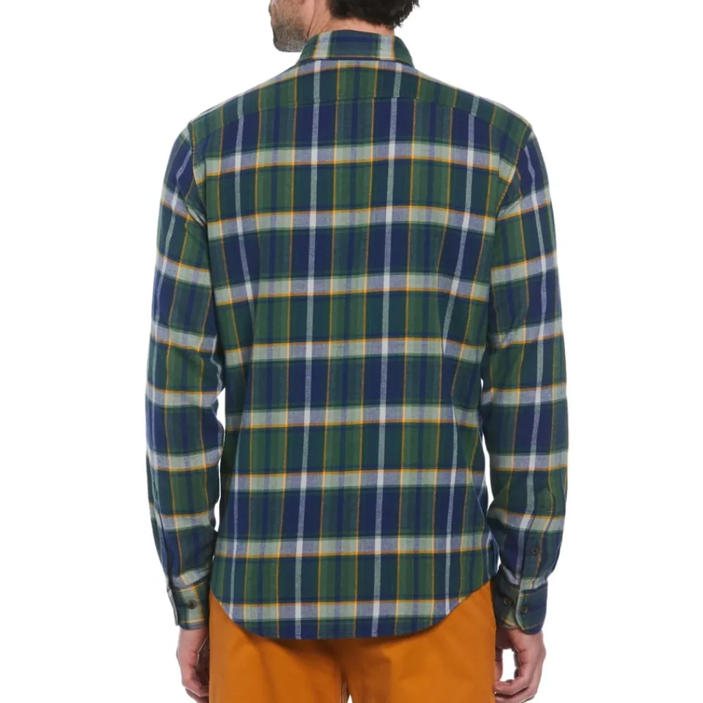 Shirts*Original Penguin Long Sleeve Regular Fit Shirt in Blue
