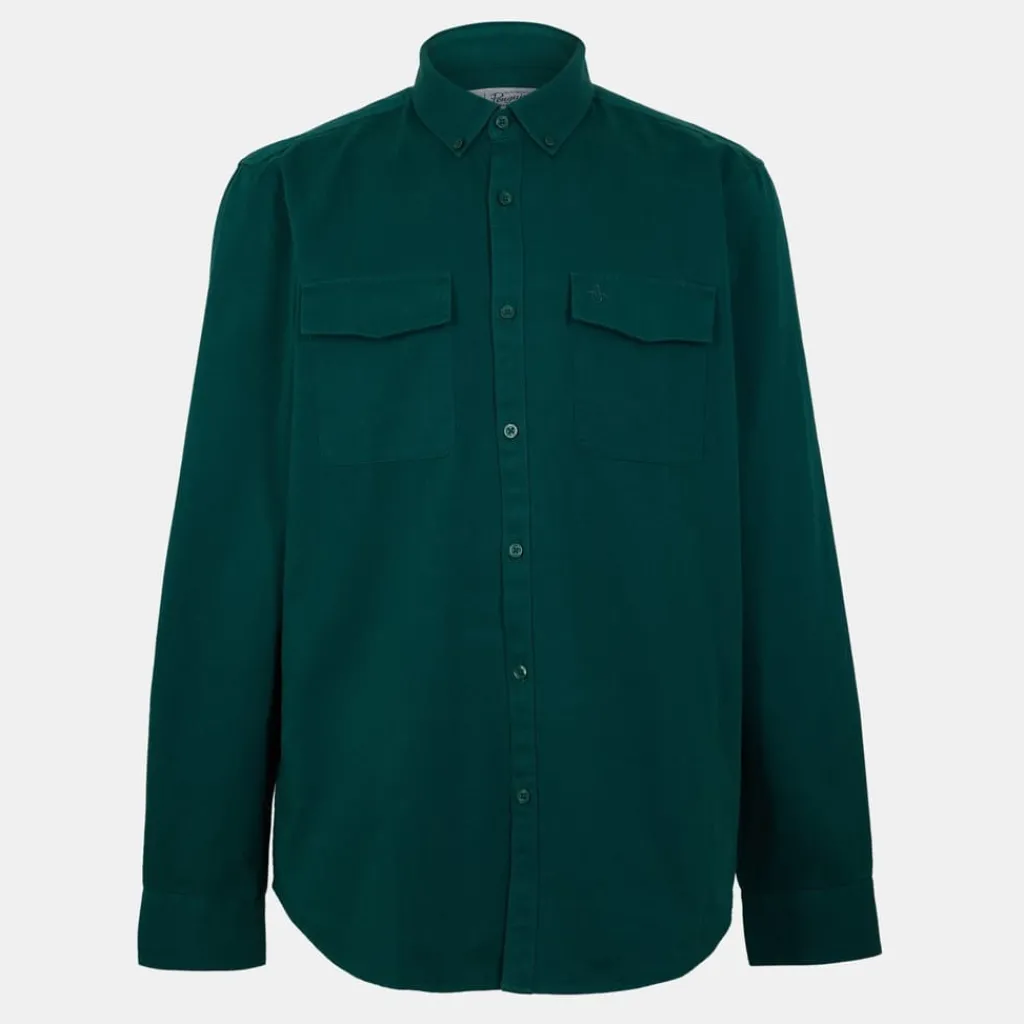 Shirts*Original Penguin Regular Fit Long Sleeve Shirt in Green
