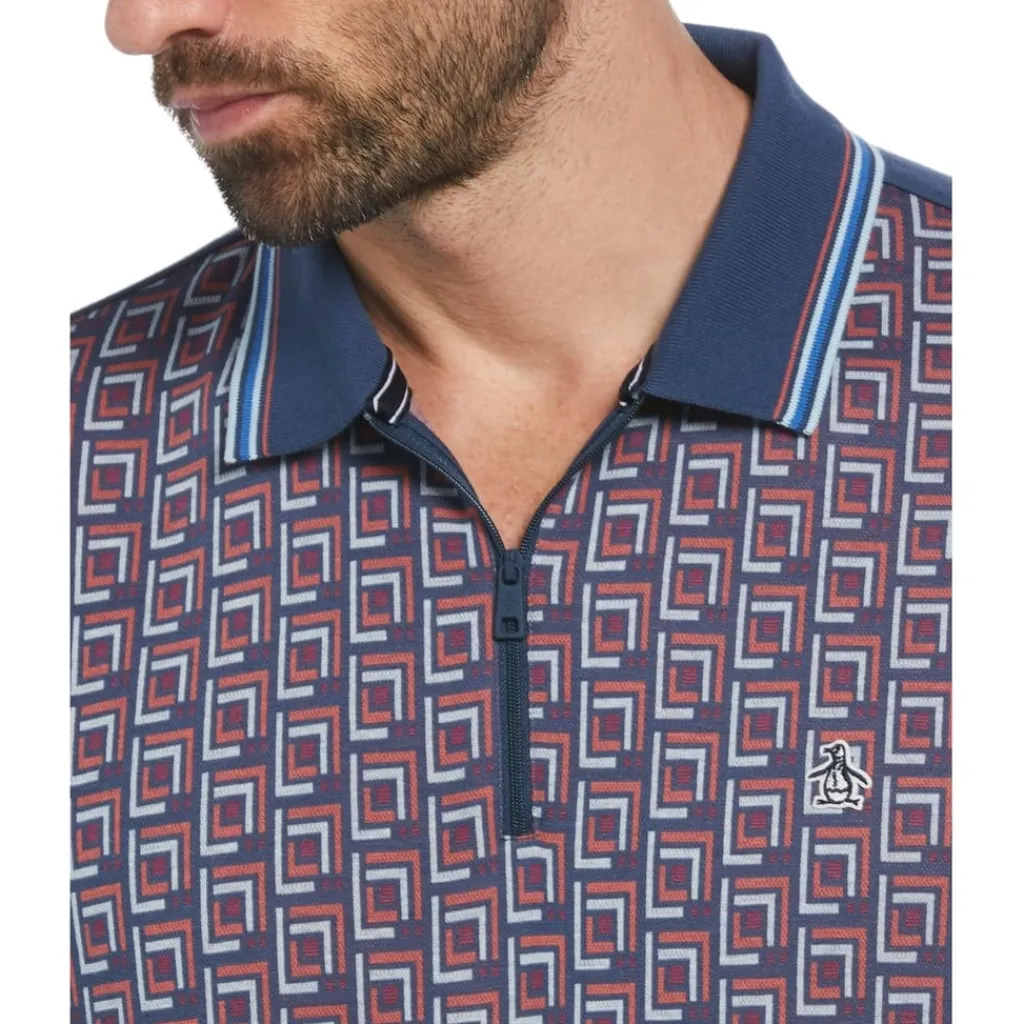 Polo Shirts*Original Penguin Short Sleeve Polo Shirt in Blue