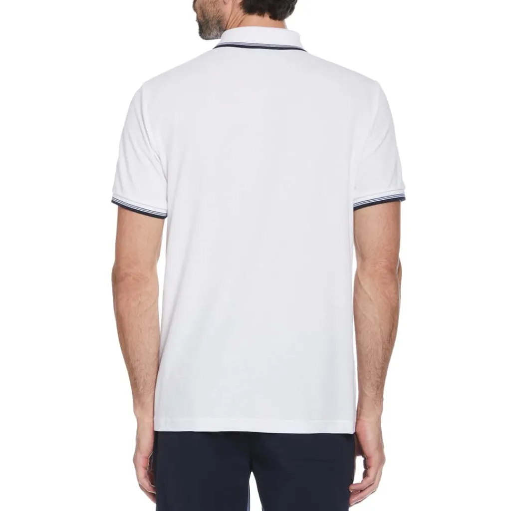 Polo Shirts*Original Penguin Tipped Pique Polo Shirt in White