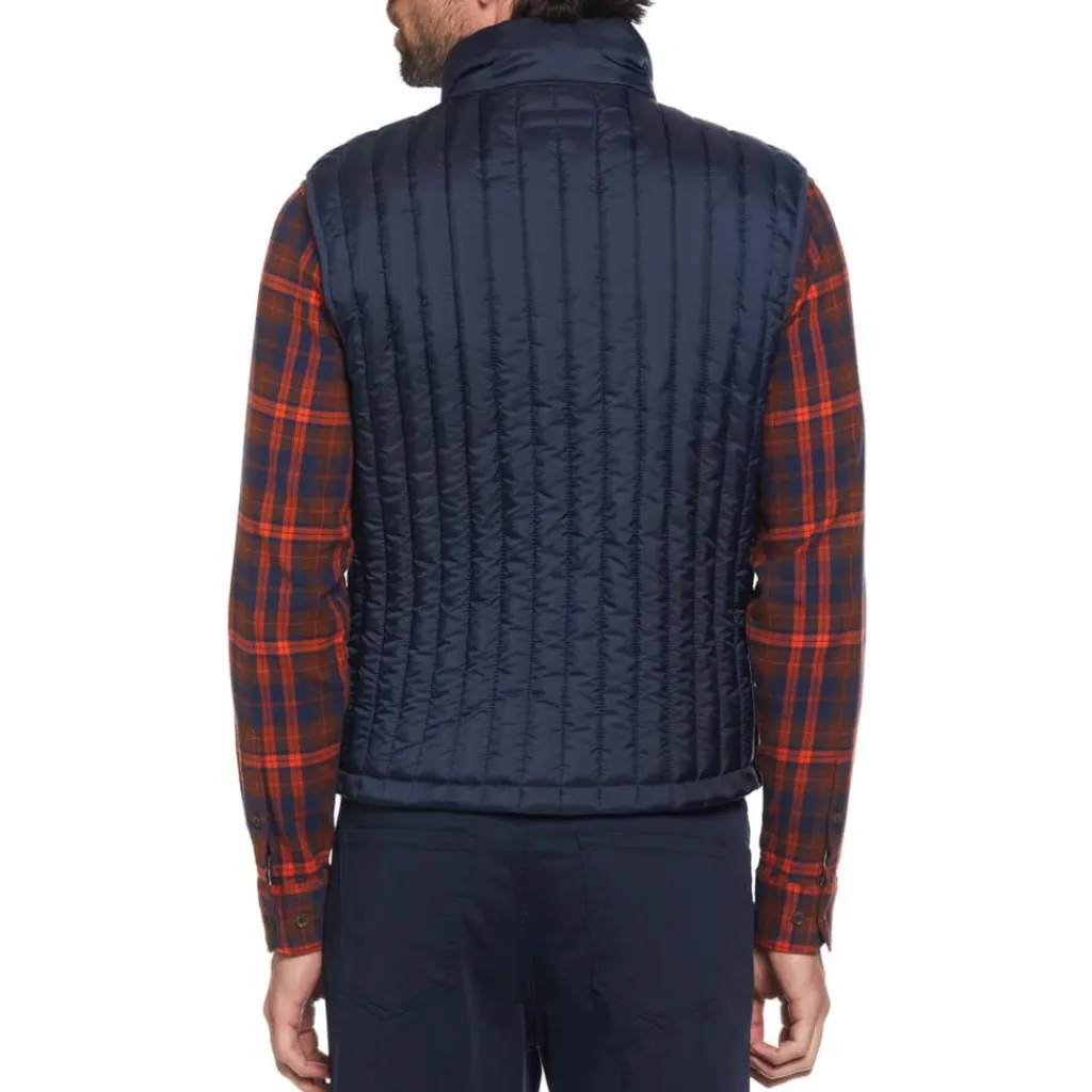 Coats And Jackets*Original Penguin Vertical Quilted Gilet in Navy