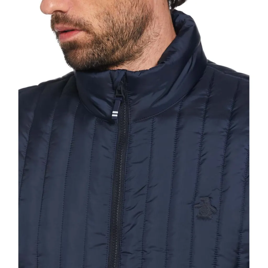 Coats And Jackets*Original Penguin Vertical Quilted Gilet in Navy
