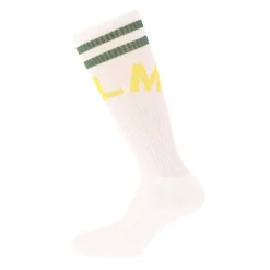 Underwear And Socks*Palm Angels College Socks in White yellow