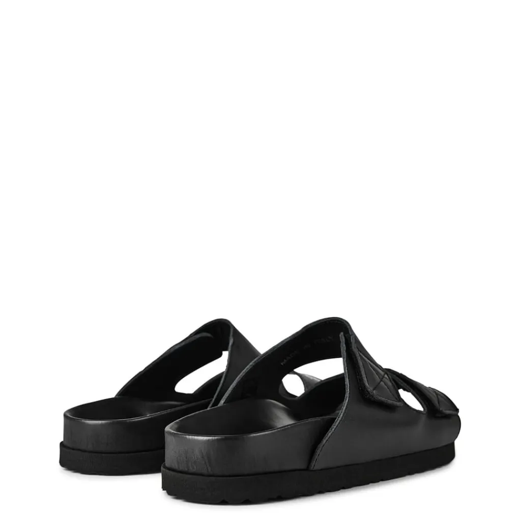 Beach Shoes*Palm Angels Flatform Sliders in Black