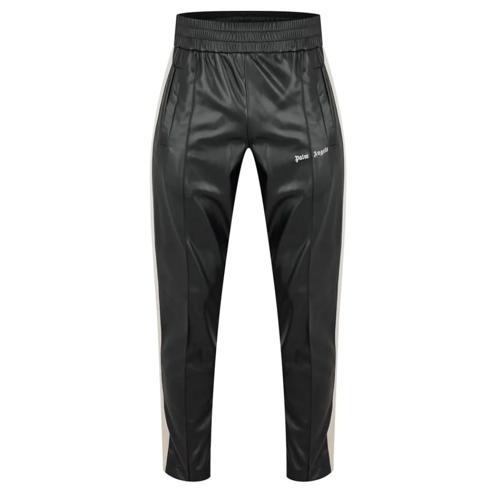 Tracksuits*Palm Angels Leather Regular Fit Track Pants in Black