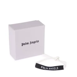 Jewellery-Watches*Palm Angels Logo Bracelet in Black-White
