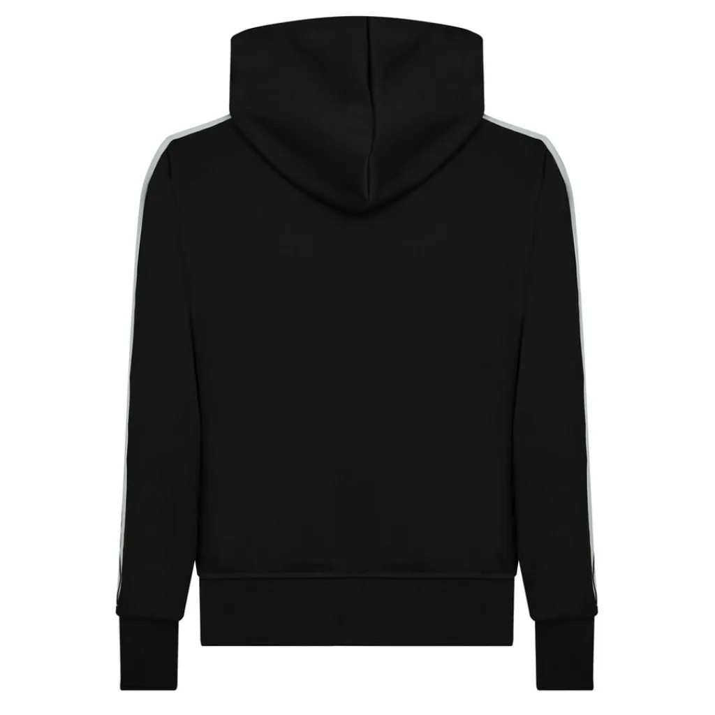 Tracksuits*Palm Angels Side Stripe Logo Hoodie in Black