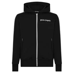 Tracksuits*Palm Angels Side Stripe Logo Hoodie in Black