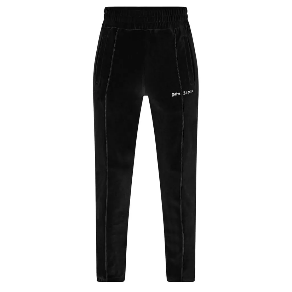 Tracksuits*Palm Angels Velvet Track Pant in Black