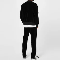 Tracksuits*Palm Angels Velvet Track Pant in Black