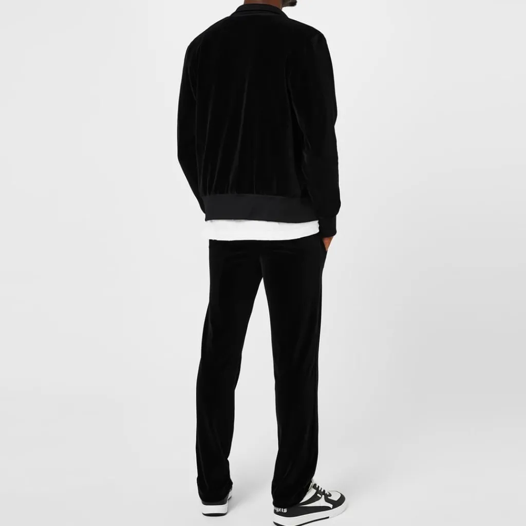 Tracksuits*Palm Angels Velvet Track Pant in Black