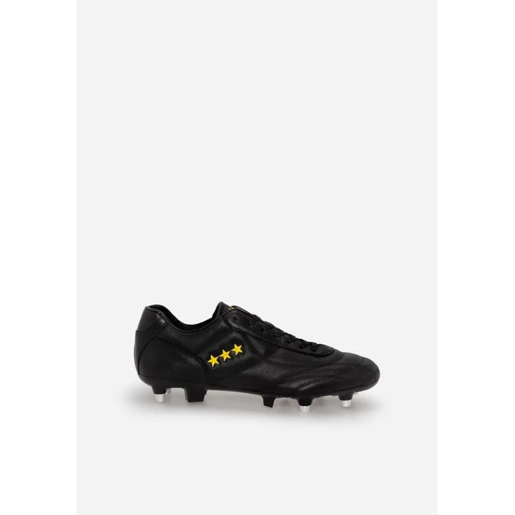 Football Boots*Pantofola d Oro Epoca Kang Com Firm Ground Football Boots in Black