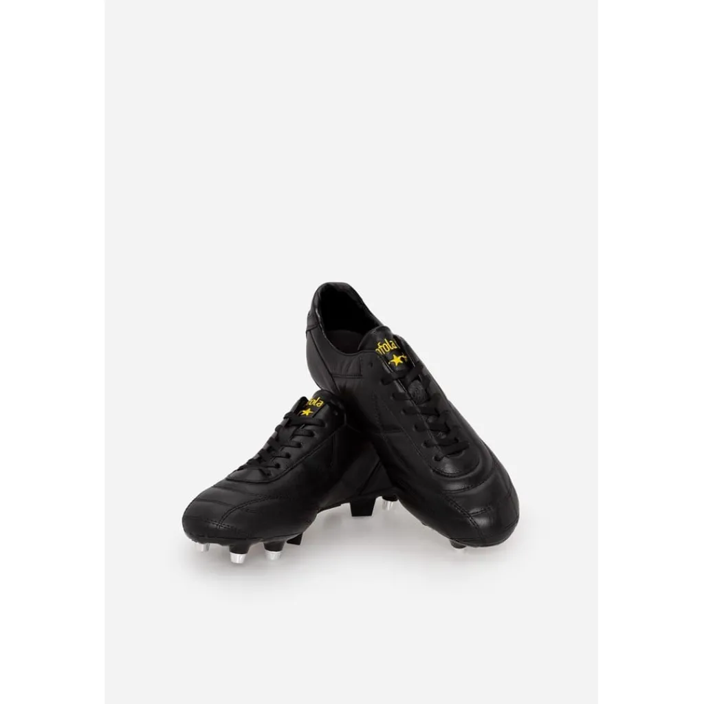 Football Boots*Pantofola d Oro Epoca Kang Com Firm Ground Football Boots in Black