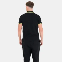 Polo Shirts*Peaceful Hooligan Mens Peninsula Polo Shirt in Black