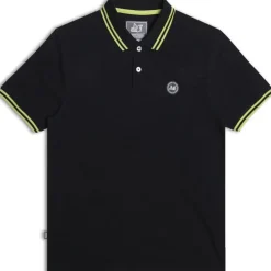 Polo Shirts*Peaceful Hooligan Mens Peninsula Polo Shirt in Black