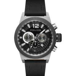 Jewellery-Watches*Philipp Plein Black Leather Strap With Black Multi Dial Watch in Black