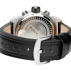 Jewellery-Watches*Philipp Plein Black Leather Strap With Black Multi Dial Watch in Black