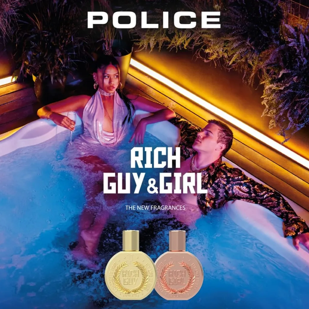 Mens Fragrance*Police Rich Guy Edt 30ml in Gold