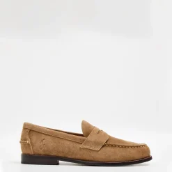 Shoes*Polo Ralph Lauren Aslton Suede Penny Loafers in Brown