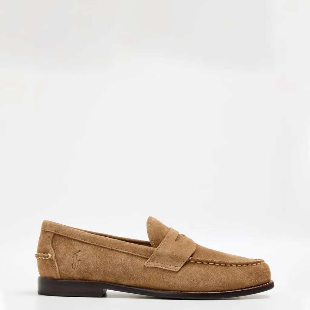 Shoes*Polo Ralph Lauren Aslton Suede Penny Loafers in Brown