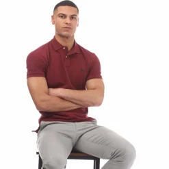 Polo Shirts*Polo Ralph Lauren Custom Slim-Fit Mesh Polo Shirt in Red