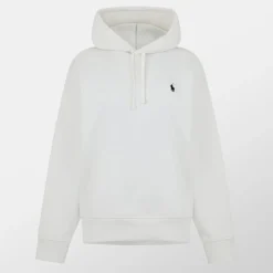 Hoodies*Polo Ralph Lauren Fit Logo Fleece Hoodie in White