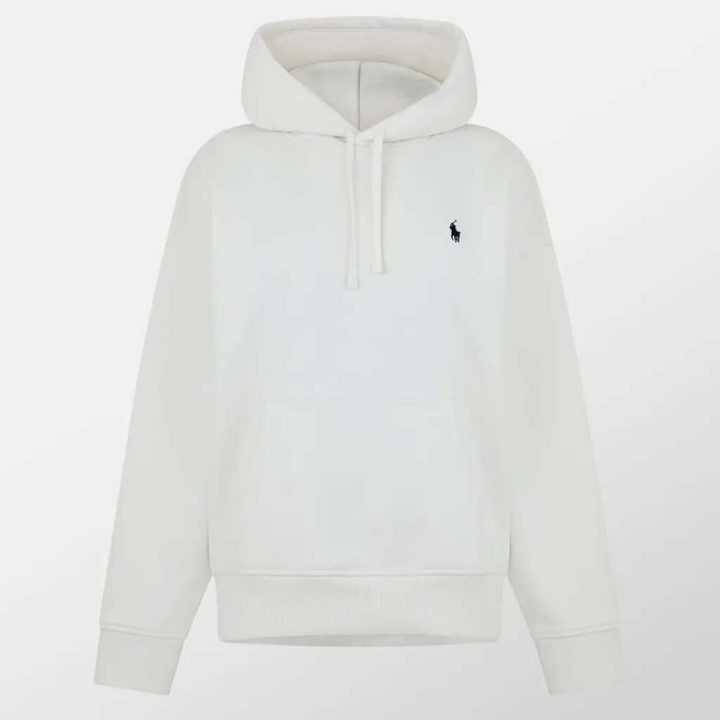 Hoodies*Polo Ralph Lauren Fit Logo Fleece Hoodie in White