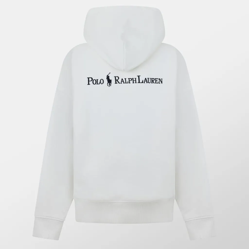 Hoodies*Polo Ralph Lauren Fit Logo Fleece Hoodie in White
