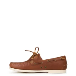 Shoes*Polo Ralph Lauren Leather Boat Shoes in Brown
