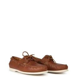 Shoes*Polo Ralph Lauren Leather Boat Shoes in Brown